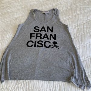Joah Brown for SoulCycle San Francisco grey tank